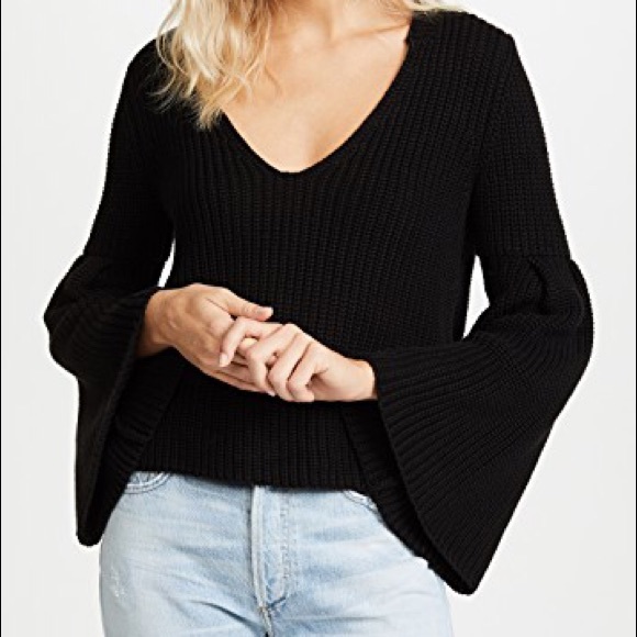 Free People Sweaters - V neck sweater with bell sleeves from Free People
